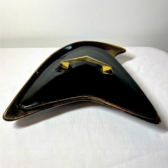 Atomic Lidded Dish, Boomerang, Mid Century MCM retro funky - Picture 2 of 10